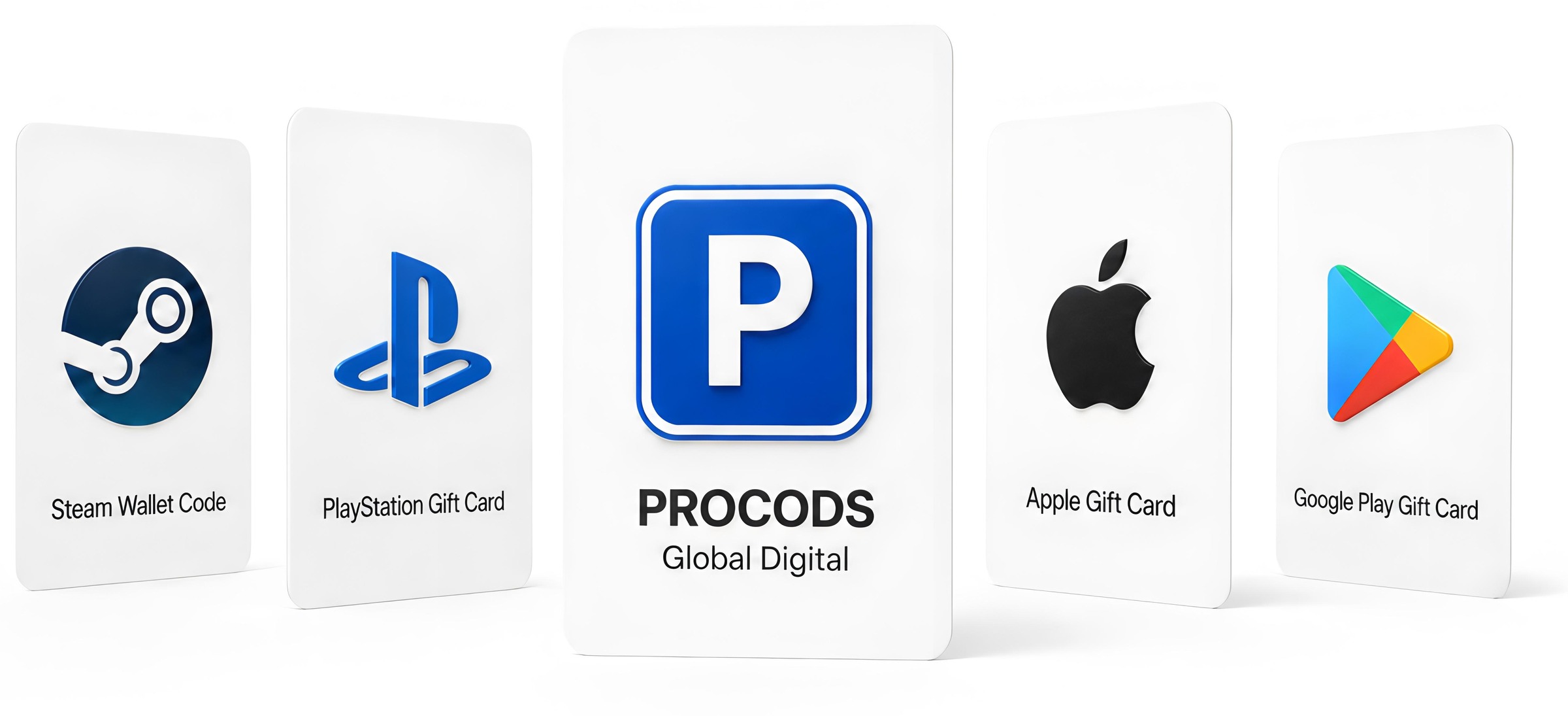 ProCods — Amazon, Steam, PlayStation, Apple, Google Play и Nintendo подарочные карты